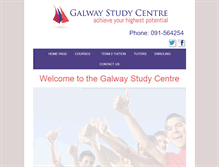 Tablet Screenshot of galwaystudycentre.ie